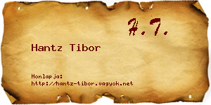 Hantz Tibor névjegykártya