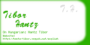 tibor hantz business card